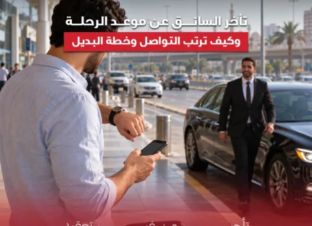 تأخر السائق عن موعد الرحلة